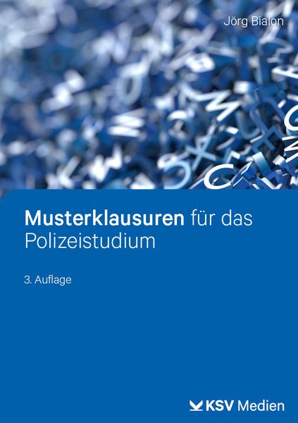 Produktbild: Musterklausuren f&uuml;r das Polizeistudium