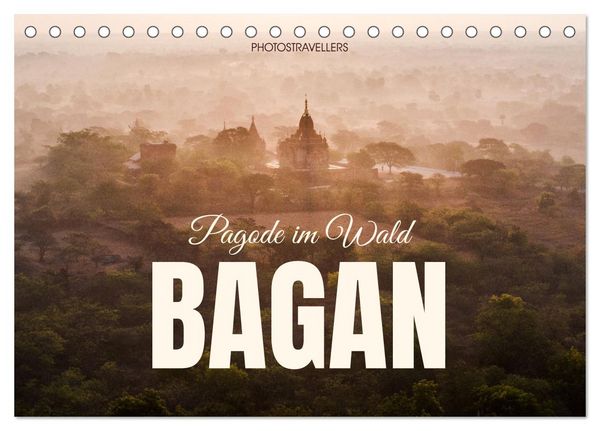 Produktbild: Bagan - Pagode im Wald (Tischkalender 2026 DIN A5 quer), CALVENDO Monatskalender