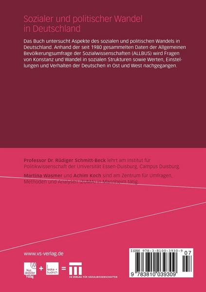 Produktbild: Sozialer und politischer Wandel in Deutschland