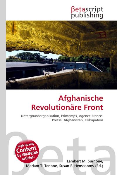 Produktbild: Afghanische Revolution&auml;re Front