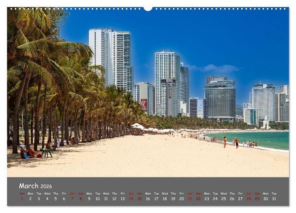 Produktbild: Vietnam`s most beautiful beaches (Wall Calendar 2026 DIN A2 landscape), CALVENDO 12 Month Wall Calendar
