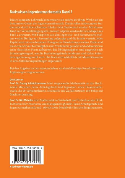 Produktbild: Basiswissen Ingenieurmathematik Band 3