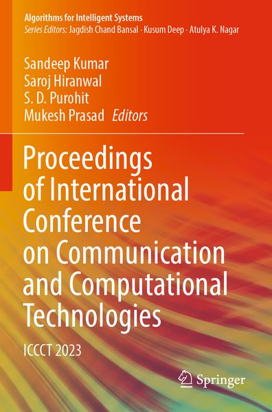 Produktbild: Proceedings of International Conference on Communication and Computational Technologies