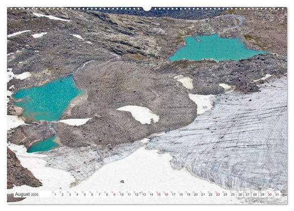 Produktbild: Die Gletscher schmelzen (Wandkalender 2026 DIN A2 quer), CALVENDO Monatskalender