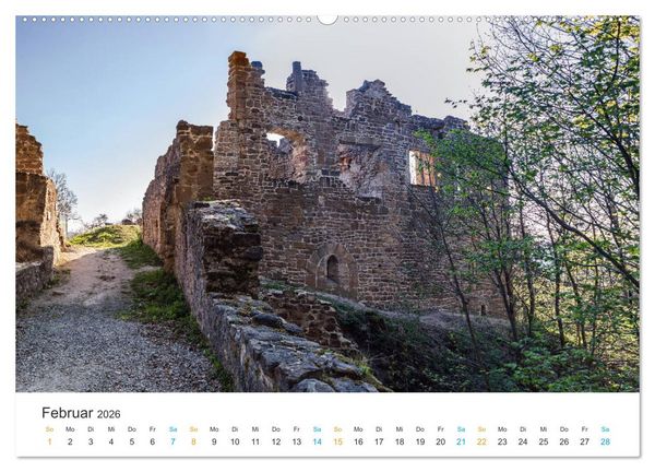 Produktbild: Ha&szlig;berge - Burgen und Burgruinen (hochwertiger Premium Wandkalender 2026 DIN A2 quer), Kunstdruck in Hochglanz