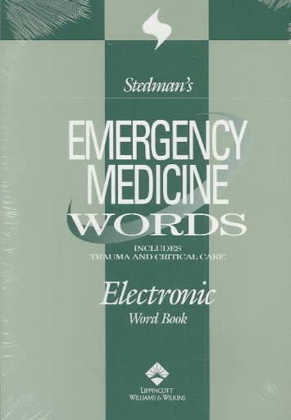 Stedman's Emergency Medicine Words on CD-ROM: Includes Trauma and Critical Care