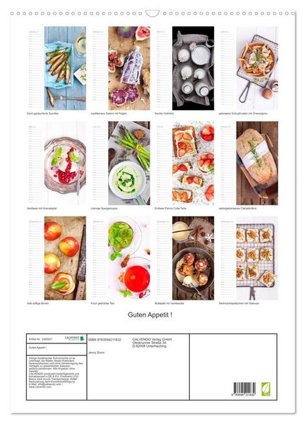 Produktbild: Guten Appetit ! (Wandkalender 2027 DIN A2 hoch), CALVENDO Monatskalender