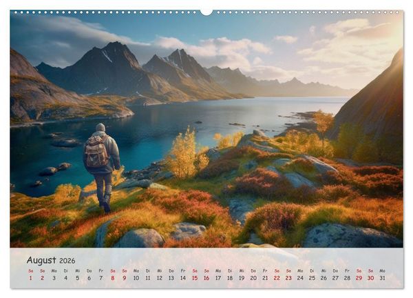 Produktbild: Die Stille des Nordens (Wandkalender 2026 DIN A2 quer), CALVENDO Monatskalender