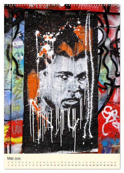 Produktbild: Berlin StreetArt Classics (Wandkalender 2026 DIN A2 hoch), CALVENDO Monatskalender
