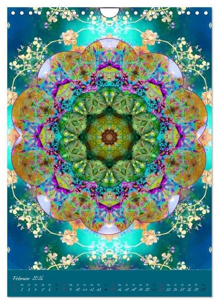 Produktbild: FLORALE MANDALAS (Wandkalender 2026 DIN A4 hoch), CALVENDO Monatskalender