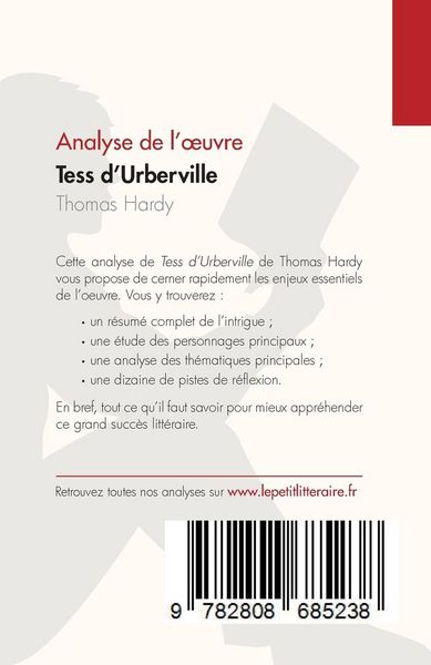 Produktbild: Tess d'Urberville de Thomas Hardy (Analyse de l'&iquest;uvre)