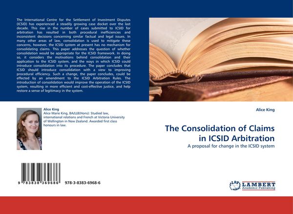 Produktbild: The Consolidation of Claims in ICSID Arbitration