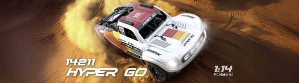 Produktbild: MJX Wei&szlig;-Rot Brushless 1:14 RC Modellauto Elektro Short Course Allradantrieb (4WD) RtR 2,4 GHz Inkl. Akku und Ladeger&auml;t, mit Lichteffekt