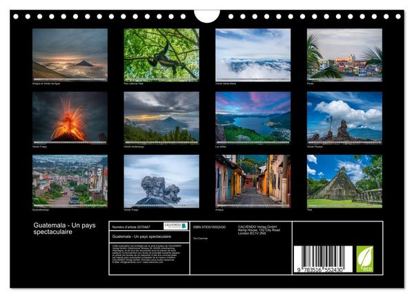 Produktbild: Guatemala - Un pays spectaculaire (Calendrier mural 2026 DIN A4 vertical), CALVENDO calendrier mensuel