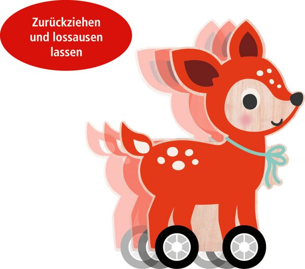 Produktbild: R&uuml;ckzieh-Tier - Wintertiere im Weihnachtswald, sort.i.D.