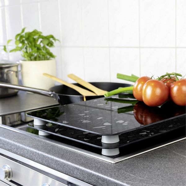 Produktbild: Herdabdeckplatte Universal Mod. Terrazzo, 2er Set, f&uuml;r alle Herdarten geeignet