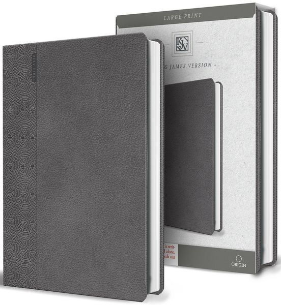 Produktbild: KJV Holy Bible Large Print Handy Size Gray Imitation Leather