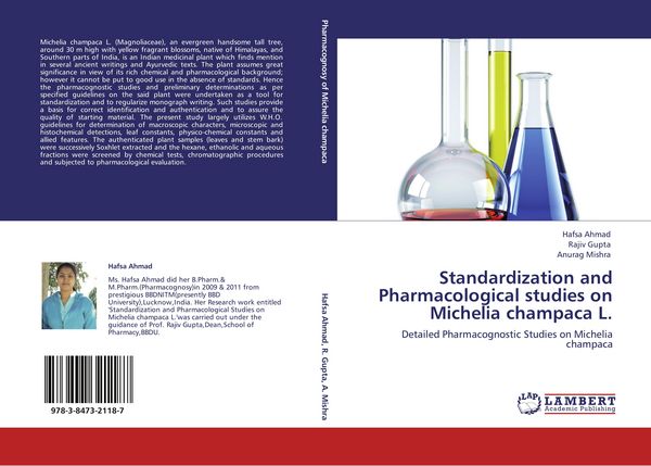 Produktbild: Standardization and Pharmacological studies on Michelia champaca L.