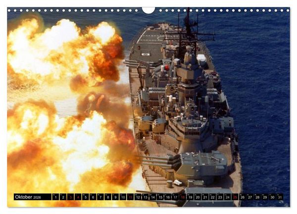 Produktbild: Kriegsschiffe der USA (Wandkalender 2026 DIN A3 quer), CALVENDO Monatskalender