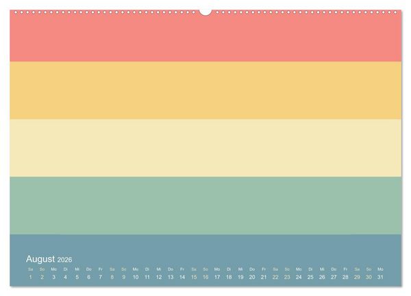 Produktbild: 70er Jahre Bastelkalender - DIY Kreativ-Kalender zum Selbstgestalten (hochwertiger Premium Wandkalender 2026 DIN A2 quer), Kunstdruck in Hochglanz