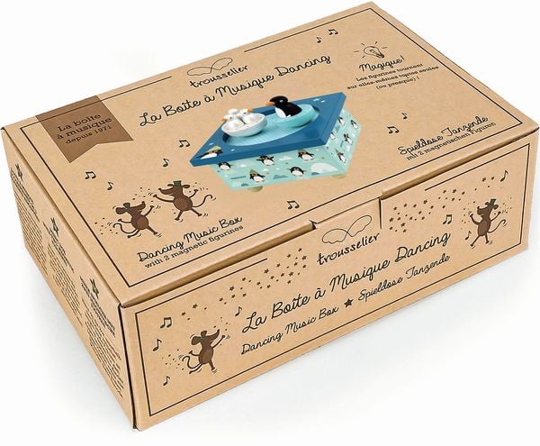 Spieluhr mit tanzenden Pinguine, magnetisch
