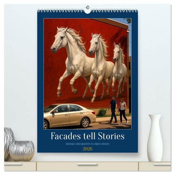 Produktbild: Facades tell Stories (High Quality Premium Wall Calendar 2026 DIN A2 portrait),CALVENDO 12 Month Wall Calendar