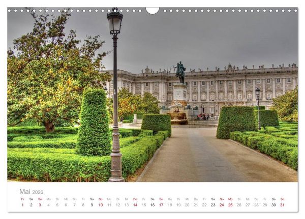 Produktbild: Madrid eine Stadt zum Verlieben (Wandkalender 2026 DIN A3 quer), CALVENDO Monatskalender