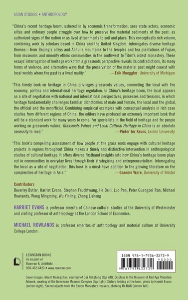 Produktbild: Grassroots Values and Local Cultural Heritage in China