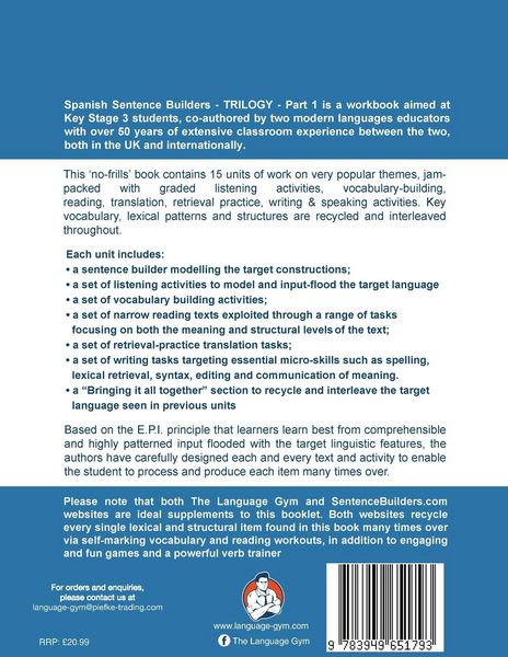 Produktbild: Spanish Sentence Builder TRILOGY - Part 1