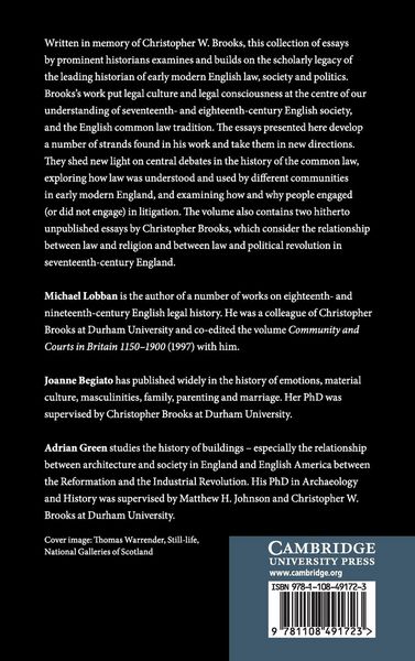 Produktbild: Law, Lawyers and Litigants in Early Modern England