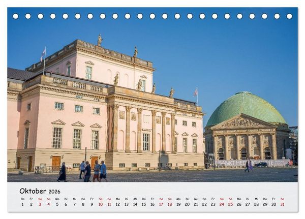 Produktbild: Berlin - Zwischen Alexanderplatz und Brandenburger Tor (Tischkalender 2026 DIN A5 quer), CALVENDO Monatskalender
