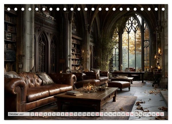 Produktbild: Geheime Bibliotheken der alten Welt (Tischkalender 2027 DIN A5 quer), CALVENDO Monatskalender