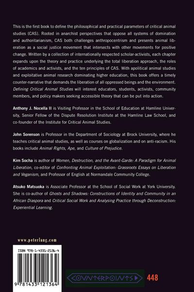 Produktbild: Defining Critical Animal Studies