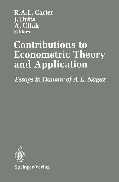 Produktbild: Contributions to Econometric Theory and Application