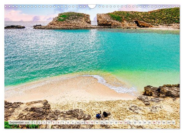 Produktbild: Malta, Comino & Gozo (Wandkalender 2026 DIN A3 quer), CALVENDO Monatskalender