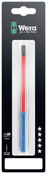 Produktbild: Wera Kraftform Kompakt VDE 64 i 6,0 x 157 mm TIE SB Elektriker Innen-Sechskant Wechselklinge 6.0 mm