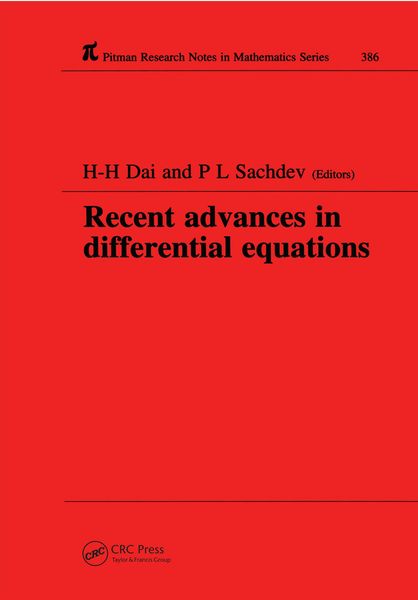 Produktbild: Recent Advances in Differential Equations