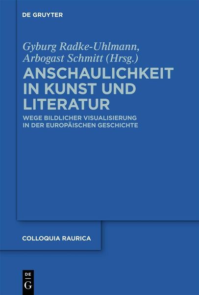 Produktbild: Anschaulichkeit in Kunst und Literatur