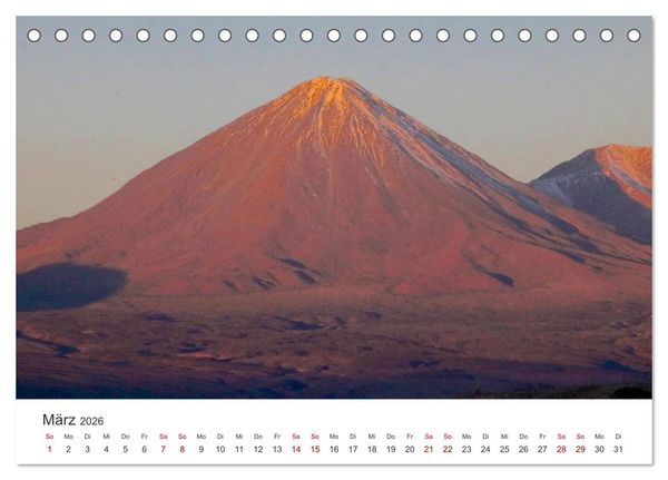 Produktbild: Vulkane - Die atemberaubendsten Motive der Feuerspucker. (Tischkalender 2026 DIN A5 quer), CALVENDO Monatskalender