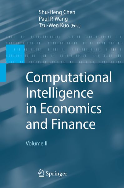Produktbild: Computational Intelligence in Economics and Finance