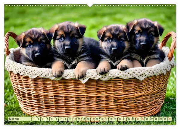 Produktbild: Deutscher Sch&auml;ferhund - Inbegriff der Treue (Wandkalender 2026 DIN A2 quer), CALVENDO Monatskalender