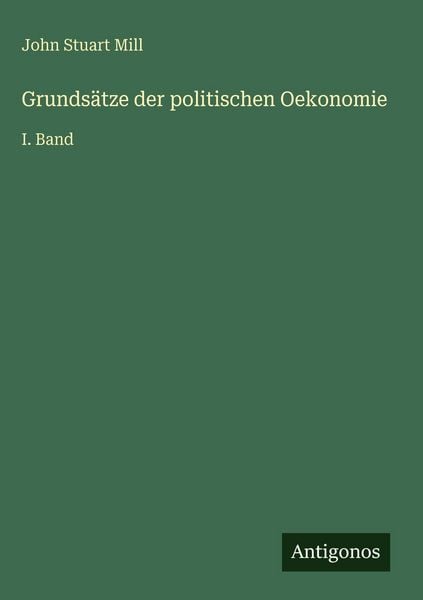 Produktbild: Grunds&auml;tze der politischen Oekonomie