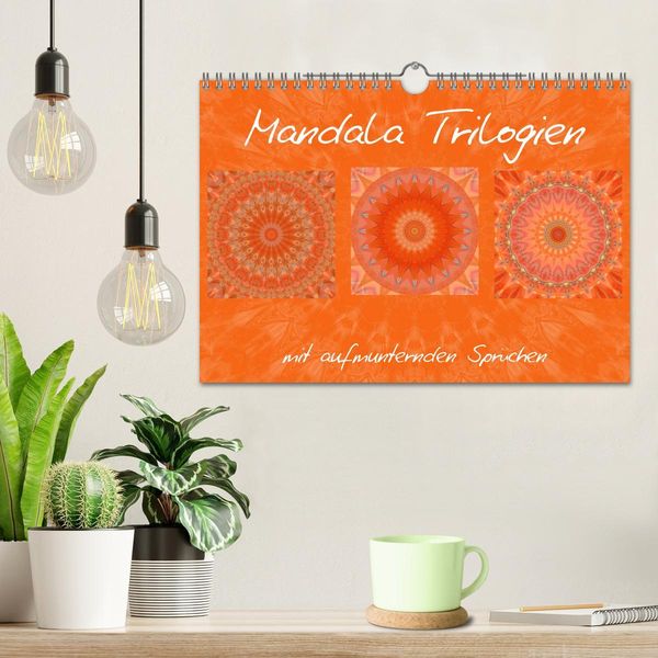 Produktbild: Mandala Trilogien (Wandkalender 2026 DIN A4 quer), CALVENDO Monatskalender