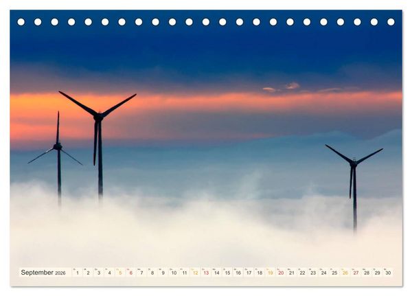Produktbild: Windrad - Fluch und Segen (Tischkalender 2026 DIN A5 quer), CALVENDO Monatskalender