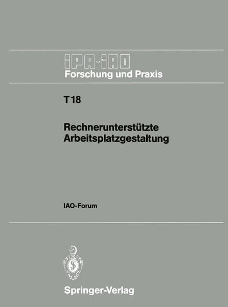 Rechnerunterstützte Arbeitsplatzgestaltung, Taschenbuch von , Springer Berlin, 9783540531401