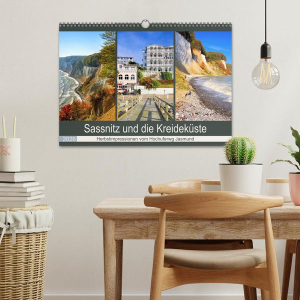Produktbild: Sassnitz und die Kreidek&uuml;ste - Herbstimpressionen vom Hochuferweg Jasmund (Wandkalender 2026 DIN A3 quer), CALVENDO Monatskalender