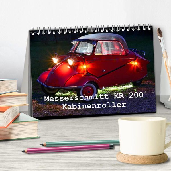 Produktbild: Messerschmitt KR 200 Kabinenroller (Tischkalender 2026 DIN A5 quer), CALVENDO Monatskalender