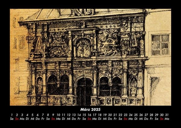 Produktbild: Kunstkalender 2025 Fotokalender DIN A3