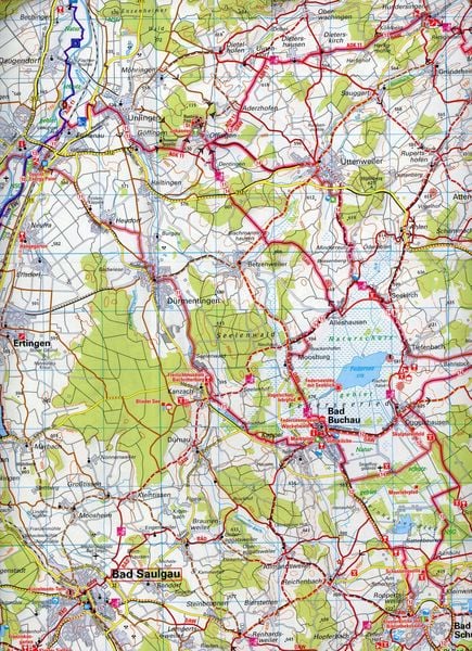 Produktbild: ADFC-Regionalkarte Traumhafte E-Bike-Touren im Donaubergland, 1:75.000, mit Tagestourenvorschlägen, reiß- und wetterfest, GPS-Tracks Download