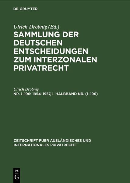 Produktbild: 1954-1957, I. Halbband Nr. (1-196)